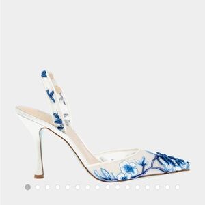 Betsey Johnson Patch Blue Floral GUC